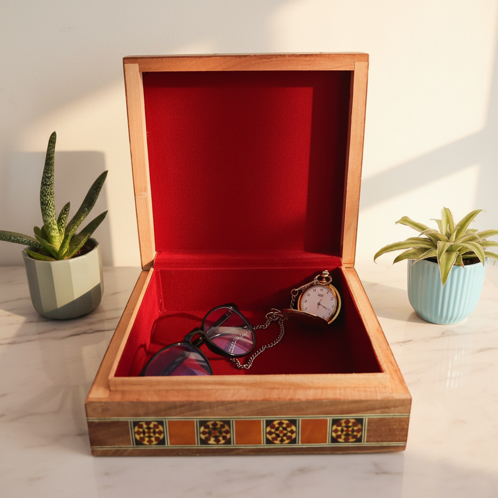 Damascene Mosaic Box – Handcrafted Art for Jewelry & Keepsakes
