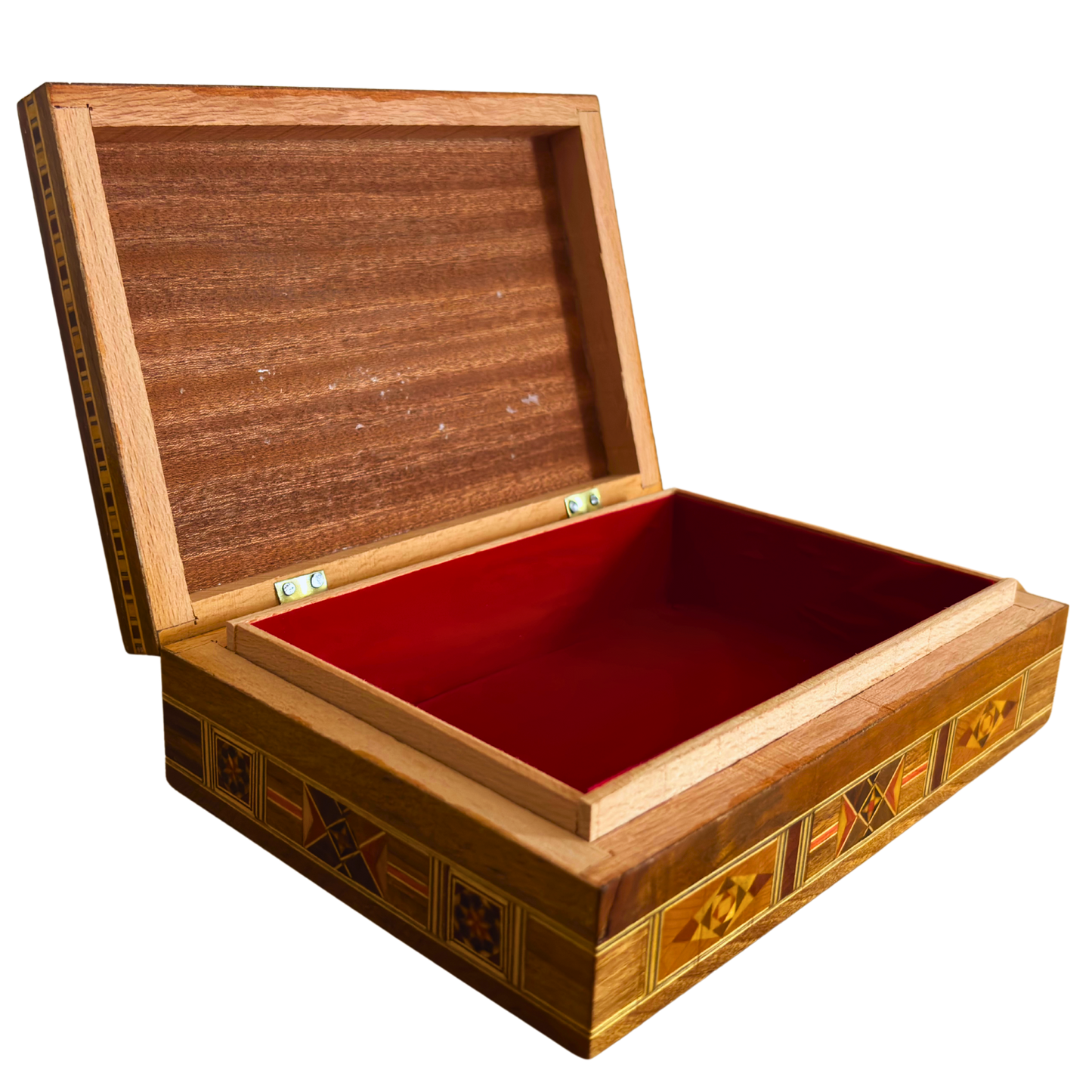 Handcrafted Mosaic Jewelry Box, Mother of Pearl Inlay, Luxury Wooden Keepsake Chest, Damascene Art -Limited Edition-