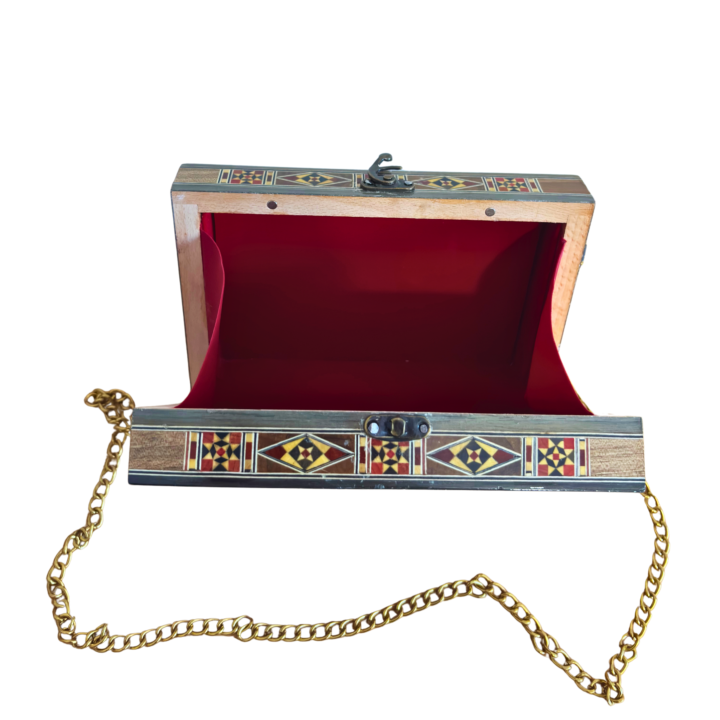 Damascene Mosaic Handbag with Mother of Pearl Inlay – Handcrafted Oriental Elegance