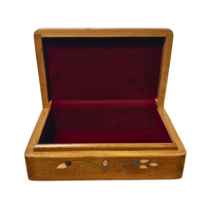 Handcrafted Damascene Luxury Box – Mother of Pearl & Velvet Elegance