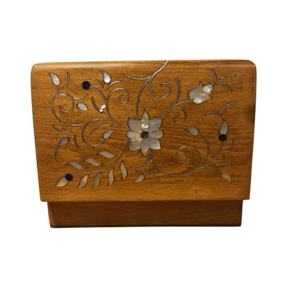 Handcrafted Damascene Luxury Box – Mother of Pearl & Velvet Elegance