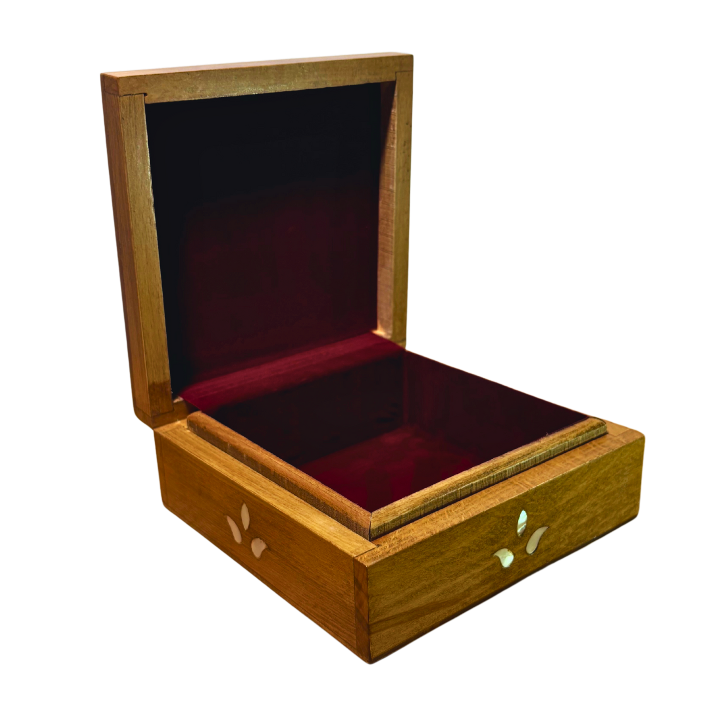 Handcrafted Damascene Luxury Box – Mother of Pearl & Velvet Elegance