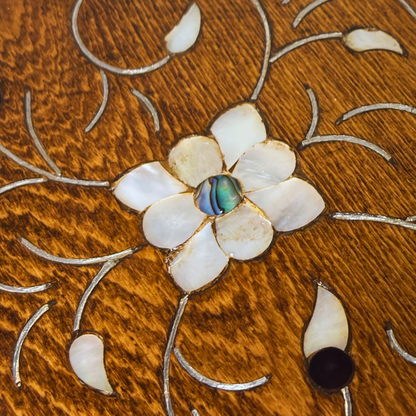 Handcrafted Damascene Luxury Box – Mother of Pearl & Velvet Elegance