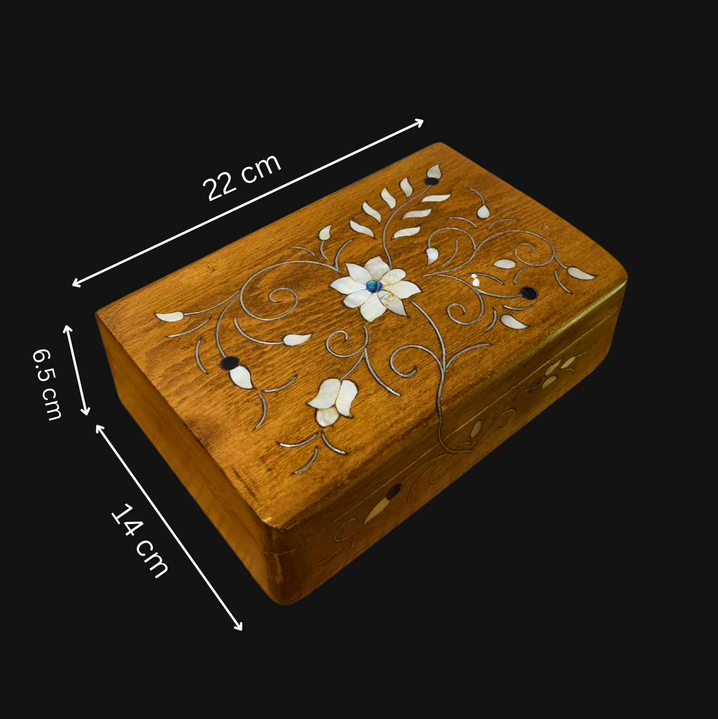 Handcrafted Damascene Luxury Box – Mother of Pearl & Velvet Elegance