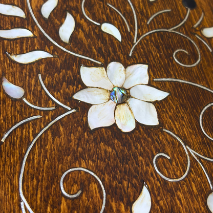 Handcrafted Damascene Luxury Box – Mother of Pearl & Velvet Elegance