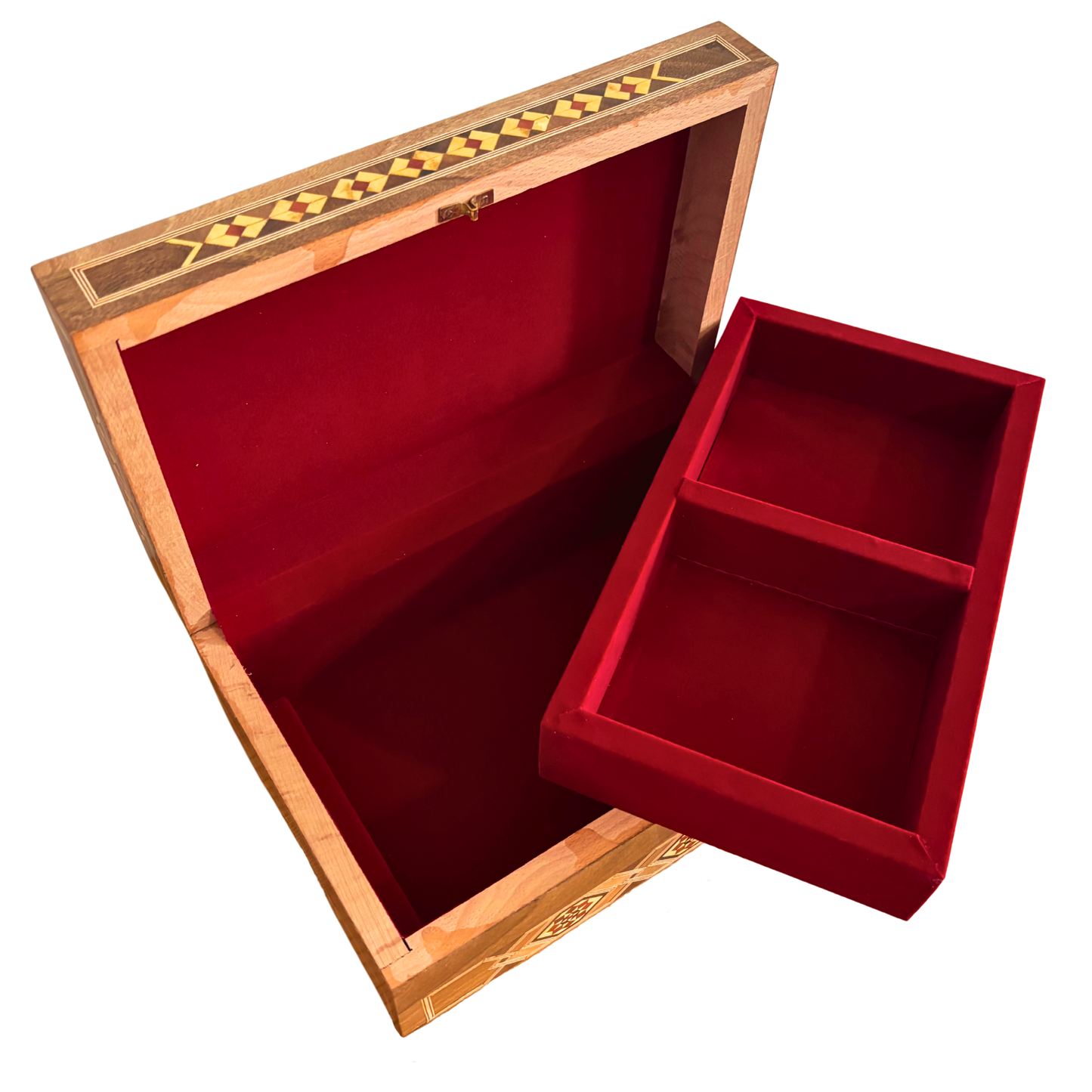 Caja Damasquina con Cerradura – Obra Artesanal Hecha a Mano